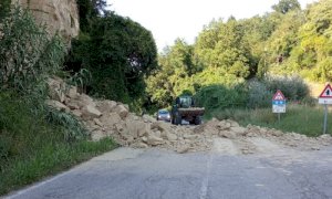 Intervento della Provincia sulla frana tra Pocapaglia e Sommariva Perno