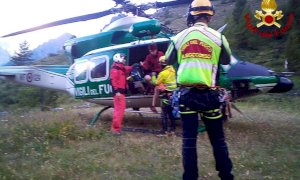 Recuperato dai vigili del fuoco un escursionista in difficoltà sulla Tête de l'Homme