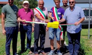 Verzuolo, inaugurati due nuovi marciapiedi a Vilanovetta e Falicetto