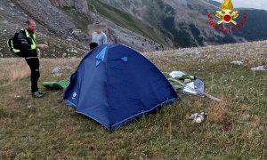 Sorpresi dal maltempo in alta valle Stura, quattro escursionisti recuperati dai Vigili del Fuoco
