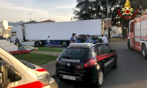 Borgo San Dalmazzo, incidente in rotonda tra un’auto e un camion