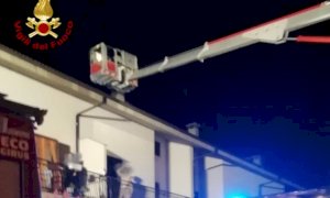 Vigili del Fuoco al lavoro nella notte a Borgo San Giuseppe per un incendio in abitazione