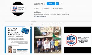 Le Acli provinciali di Cuneo hanno aperto il loro profilo Instagram