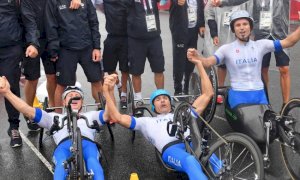 Paralimpiadi, splendido oro per Diego Colombari nel Team Relay