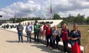 I discendenti di Marcello Soleri in visita al Memoriale della Divisione Cuneense