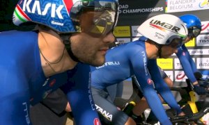 Ciclismo, Italia di bronzo nella cronostaffetta mista mondiale: in squadra anche Matteo Sobrero