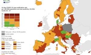 Covid, i dati migliorano: il Piemonte in zona verde nella mappa UE