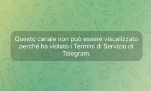Oscurata la chat Telegram 