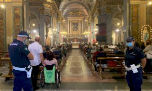 Cuneo, cattedrale gremita per la messa di San Michele