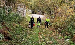 Lavori della Protezione civile di Busca a Valmala