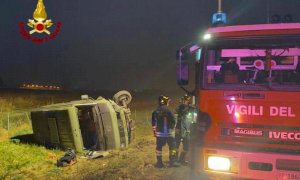 Camper si ribalta sulla Torino-Savona: illeso il conducente