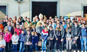Rifreddo, grande partecipazione per la visita pastorale del vescovo di Saluzzo Cristiano Bodo