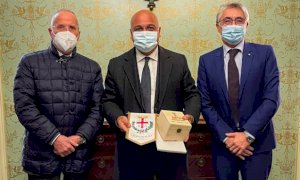 Alba: il sindaco Carlo Bo ha ricevuto in Municipio Giuseppe Antoci, simbolo della lotta alla mafia  