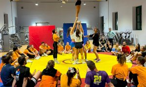 Bella esperienza per l'ASD TCN cheerleading di Cuneo in allenamento congiunto con Chiavari e Asti