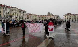 Gli studenti del Grandis in piazza contro la violenza sulle donne