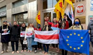 I Radicali di Cuneo al sit-in torinese di solidarietà con i prigionieri politici in Bielorussia