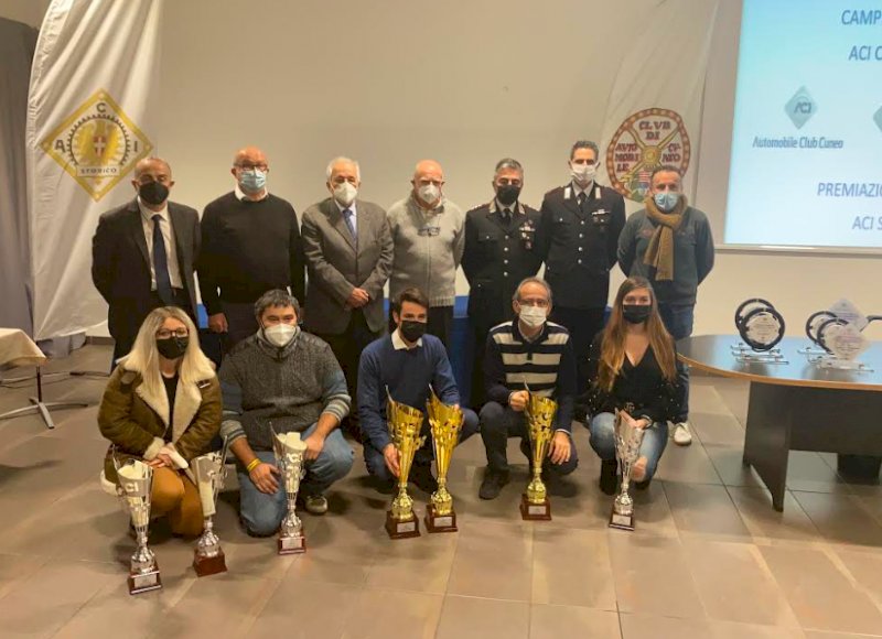 Fossano, l'Aci Cuneo ha premiato i migliori piloti e navigatori per gli anni 2019 e 2020