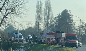 Auto contro furgone a Savigliano, rallentamenti per il traffico