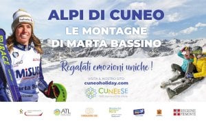 Il volto pulito di Marta Bassino per invitare gli italiani a scegliere le Alpi di Cuneo per la settimana bianca