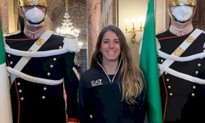Marta Bassino al Quirinale per la consegna del tricolore in vista di Pechino: 