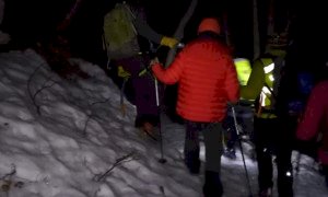 Escursionista disperso al Gorré di Rittana la sera della Vigilia di Natale