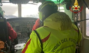 Sorpreso dal maltempo durante un'escursione, alpinista recuperato dai Vigili del Fuoco a Vinadio