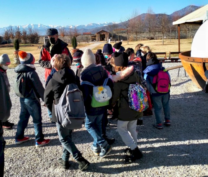 Busca, scolari arrivano da Torino per visitare Casa Francotto e il parco museo Ingenium