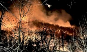 Un altro incendio boschivo: Vigili del Fuoco al lavoro a Sanfront