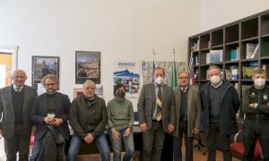 Una delegazione della Regione Piemonte in sopralluogo al Parco del Monviso