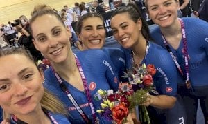 Ciclismo, Elisa Balsamo a podio con le azzurre nella Nations Cup
