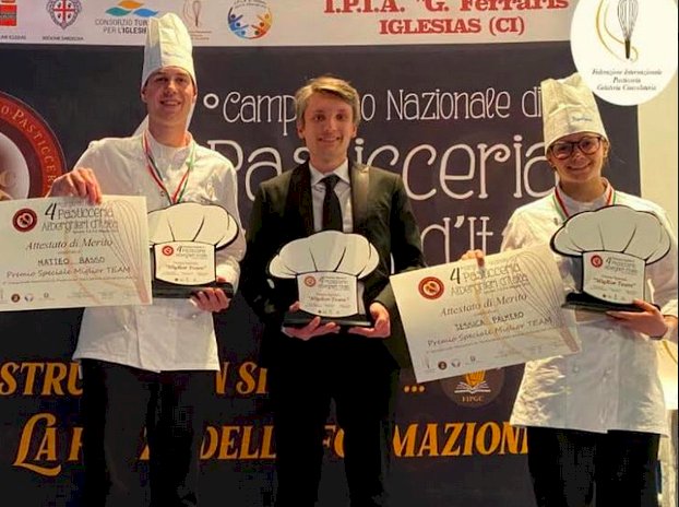 Dronero, due allievi del “Donadio” portano a casa un premio al campionato italiano di Pasticceria	