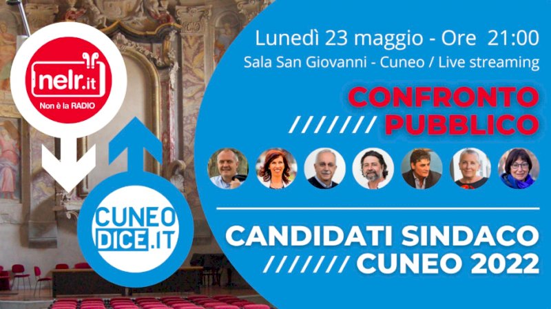 Cuneo, lunedì in Sala San Giovanni il primo dibattito tra i sette candidati sindaco