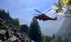 Valle Gesso, escursionista cade sul sentiero per il Valasco: ferito