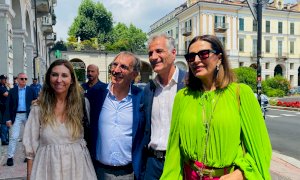 Ignazio La Russa e Daniela Santanchè a Cuneo per sostenere Massimo Garnero capolista per Fratelli d'Italia 