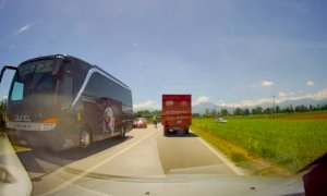 Incidente tra auto e pullman sulla provinciale Cuneo-Busca
