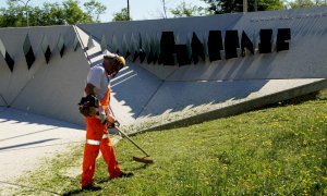Cuneo, il Memoriale della Divisione Cuneense ripulito da erba e arbusti