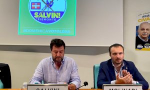 Matteo Salvini chiude la campagna elettorale del centrodestra a Cuneo