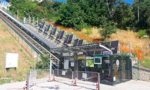Chiude per il collaudo annuale l'ascensore inclinato di Cuneo
