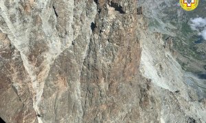 Paura per un’escursionista caduta sulla parete est del Monviso: ora è in ospedale