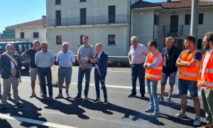 Inaugurata la nuova rotatoria a Revello in località Morra San Martino