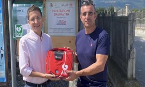 Busca, inaugurato un nuovo defibrillatore in frazione San Vitale