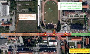 Al via i lavori su corso Francia per la realizzazione della rotonda all'intersezione con via Giordanengo