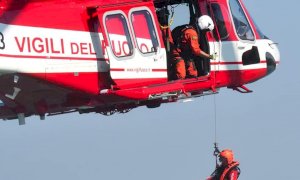 Briga Alta, due escursionisti in difficoltà salvati dall’elicottero dei vigili del fuoco