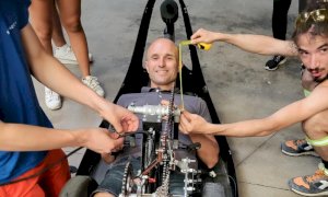 Diego Colombari in Nevada per il World Human Powered Speed Challenge