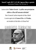 Bra, lezione-spettacolo su Umberto Terracini