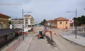 Cuneo, proseguono i lavori per la nuova rotonda in corso Francia