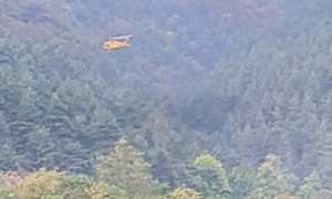 Valgrana, brutta caduta per un biker in borgata Masineri