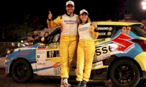 Rally Due Valli, una foratura non toglie il sorriso a Matteo Giordano e Manuela Siragusa