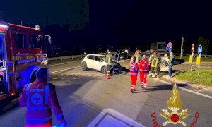 Tre feriti in un incidente a Mondovì