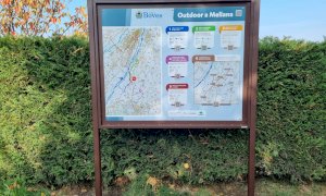 Installata a Mellana di Boves una bacheca per illustrare i percorsi naturalistici della frazione